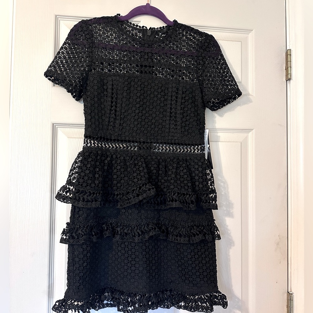 NWT Black lace dress